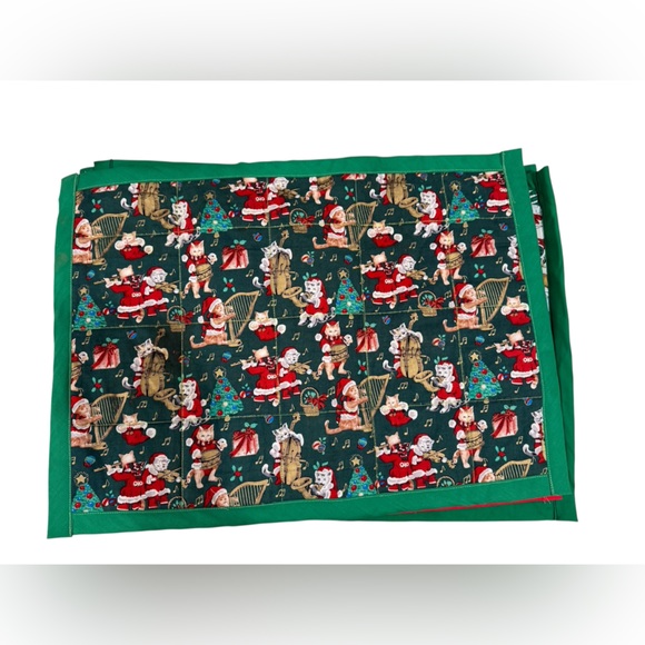 None Other - NEW Festive Christmas Quilted Reversible Placemats ~ Set of 6 ~ Handmade